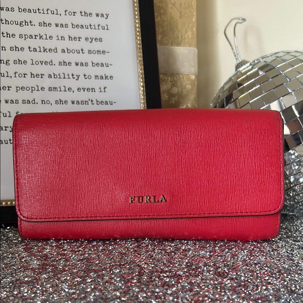 Furla Red Leather Wallet